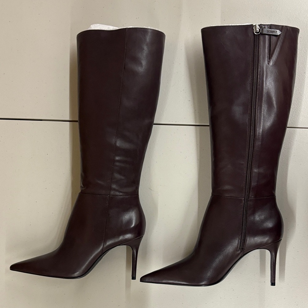 SCHUTZ MIKKI UP BOOT CHOCOLATE BROWN